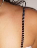 Bretelles strass noirs