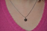 Collier Shamballa h&eacute;matite 12 mm