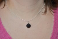 Collier Shamballa noir 14 mm