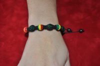 Shamballa rasta strass vert