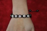 Shamballa 5 boules arc en ciel